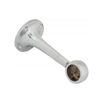 Крепление трубы к стене торцевое усиленное, хром (1 шт)