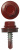 Саморез КР св. 5,5х25 RAL 3011 (тёмно-красный) (5 кг)