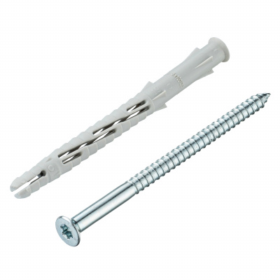 Дюбель фасадн. c шурупом потайн. гол с шлицем TORX 8x100 (4 шт) Tecfi