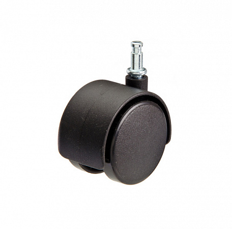 Колесные опоры мебельные пластиковые черные со штифтом
